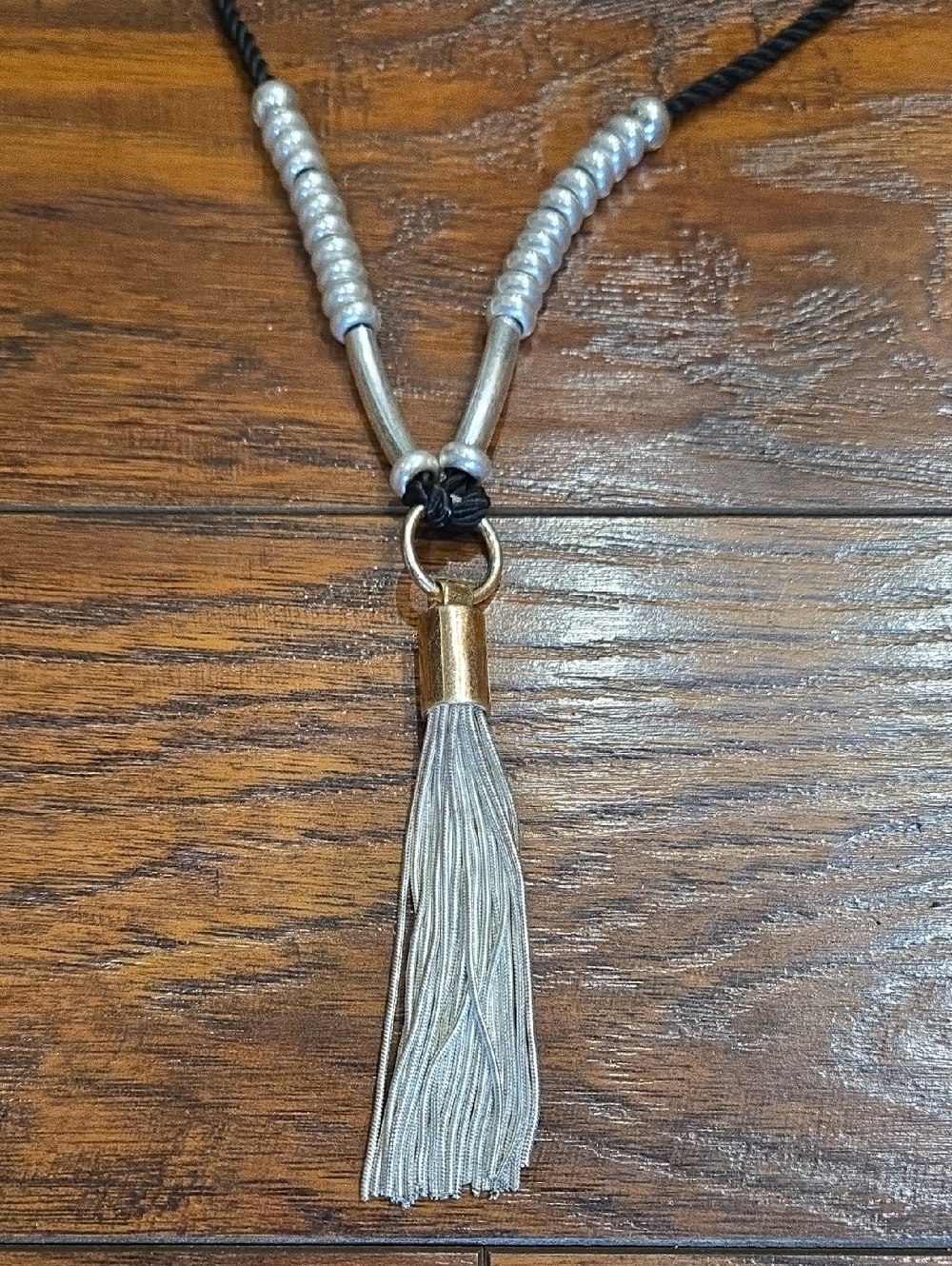 Silver Tassel Pendant Necklace - Women Jewelry
